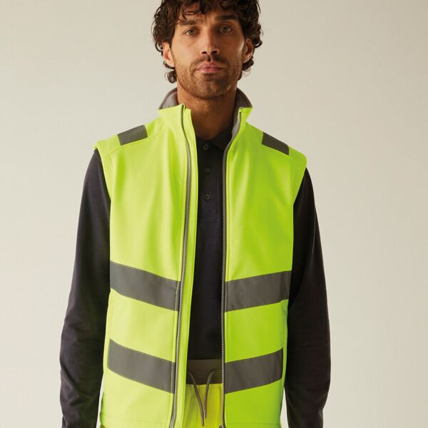 Hi-vis Pro contract Ablaze softshell bodywarmer Thumbnail