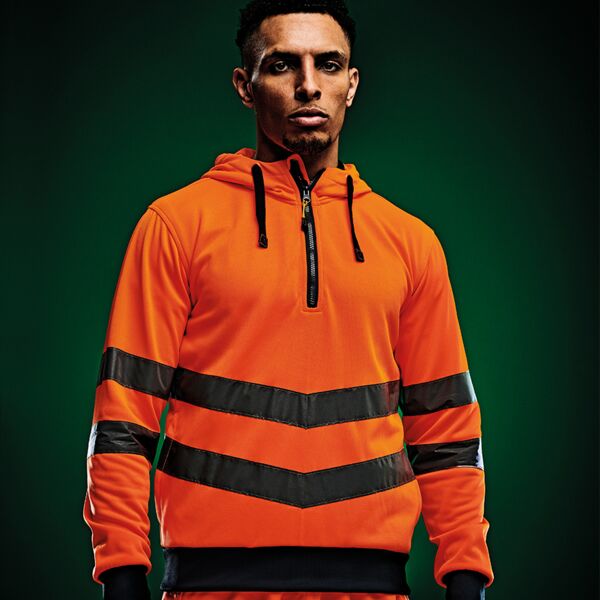 Regatta Hi-Vis Pro Extol Stretch Overhead Hoodie Thumbnail