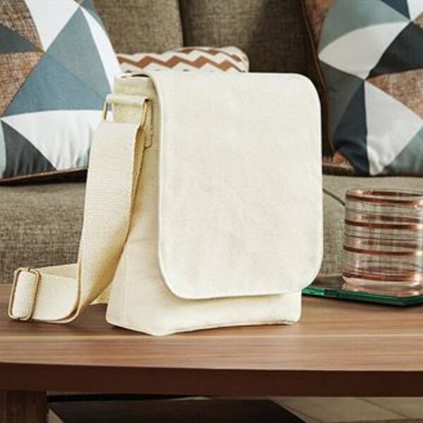 Fairtrade cotton canvas mini messenger Thumbnail